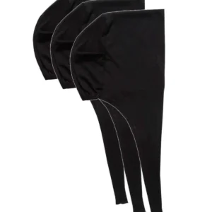 3 Adet Tesettür Bone Bağcıklı Likralı Siyah