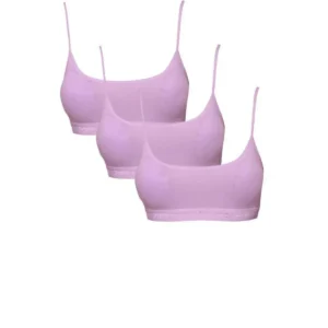 Pedli İp Askılı Pembe Büstiyer 3 adet