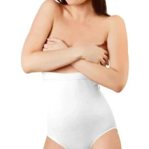 Elite Life Dikişsiz Şekillendirici Silikonlu Kadın Beyaz Slip Korse 890