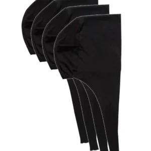 4 Adet Tesettür Bone Bağcıklı Likralı Siyah