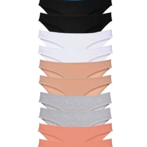 12 adet Eko Set Likralı Kadın Slip Külot Çok Renkli 4