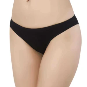 Siyah Kadın Günlük Pamuklu Likralı Özel Poşet İçinde Taşınabilir Acil Durum Slip Külot