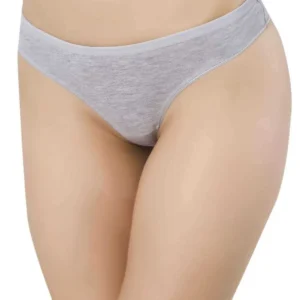 Gri Kadın Günlük Pamuklu Likralı Özel Poşet İçinde Taşınabilir Slip Külot