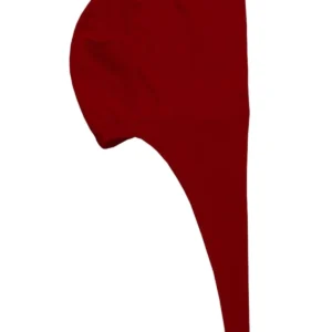 Tesettür Bone Bağcıklı Likralı Bordo