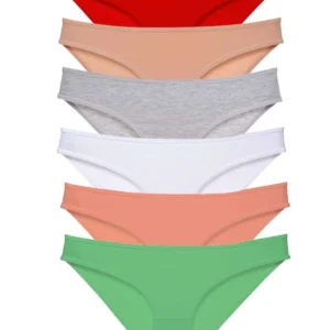 6 adet Süper Eko Set Likralı Kadın Slip Külot Renk 4