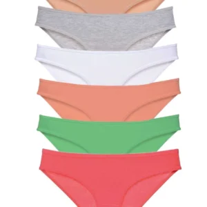 6 adet Süper Eko Set Likralı Kadın Slip Külot Renk 6