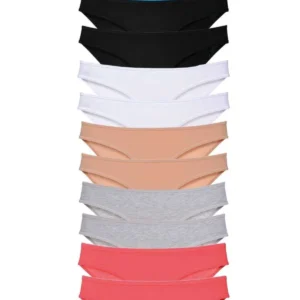 12 adet Eko Set Likralı Kadın Slip Külot Çok Renkli 6