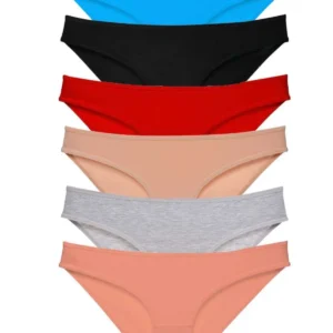 6 adet Süper Eko Set Likralı Kadın Slip Külot Renk 1