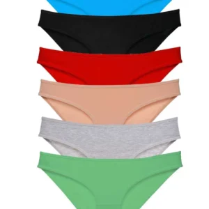 6 adet Süper Eko Set Likralı Kadın Slip Külot Renk 2