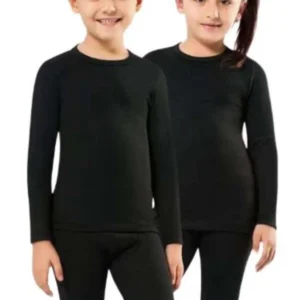 Kota 1 Adet Kız Erkek Çocuk Termal Siyah İçlik Fanila Body Takım 2005