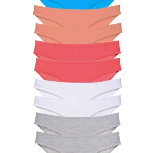 10 adet Süper Eko Set Likralı Kadın Slip Gri Beyaz Pudra Fuşya Mavi