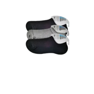 Siyah ve Gri Erkek Görünmez Çorap 3 çift