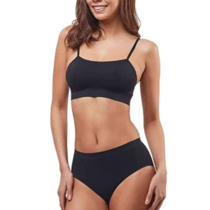 Elite Life Kadın İnce Askılı Dikişsiz Siyah Büstiyer 851