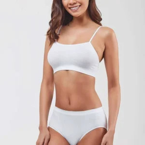 Elite Life Kadın İnce Askılı Dikişsiz Beyaz Büstiyer 851