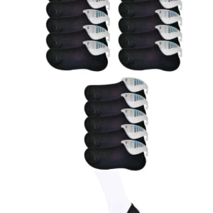Siyah Erkek Görünmez Çorap 15 çift