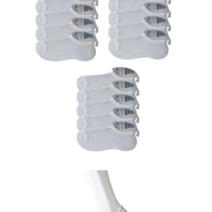 Beyaz Erkek Görünmez Çorap 15 çift