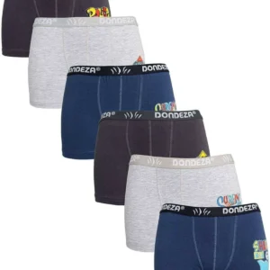 6 adet Düz Baskılı Erkek Çocuk Boxer 506