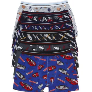 6 adet Erkek Çocuk Desenli Boxer 505