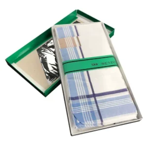 12 adet Pamuklu Lüx Erkek Mendili 40x40 cm