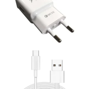 Android Type-C Uçlu Hızlı Şarj Aleti 3.1A 1 Metre Kablolu Hızlı Şarj Cihazı