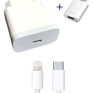 İphone Lightning Uçlu Hızlı Şarj Aleti 3A/18W 1.2 Metre Kablolu Hızlı Şarj Cihazı Mikro Dönüştürücü