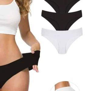 3 Adet Kadın Dikişsiz Lazer Kesim Esnek İz yapmayan Külot S1