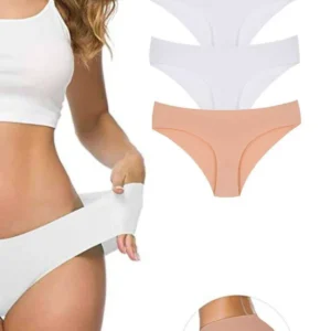 3 Adet Kadın Dikişsiz Lazer Kesim Esnek İz yapmayan Külot S3