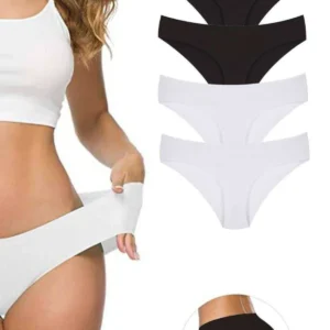 4 Adet Kadın Dikişsiz Lazer Kesim Esnek İz yapmayan Külot S1