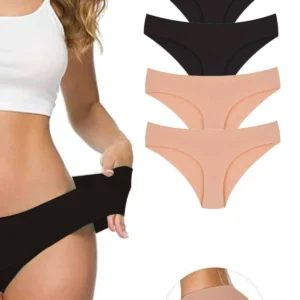 4 Adet Kadın Dikişsiz Lazer Kesim Esnek İz yapmayan Külot S2