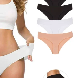 4 Adet Kadın Dikişsiz Lazer Kesim Esnek İz yapmayan Külot S4