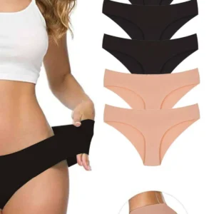 5 Adet Kadın Dikişsiz Lazer Kesim Esnek İz yapmayan Külot S2