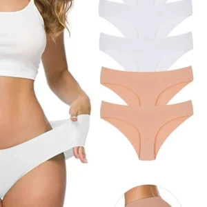 5 Adet Kadın Dikişsiz Lazer Kesim Esnek İz yapmayan Külot S3
