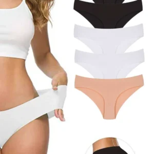 5 Adet Kadın Dikişsiz Lazer Kesim Esnek İz yapmayan Külot S4