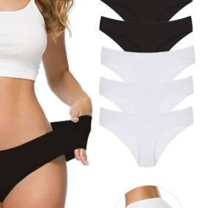 6 Adet Kadın Dikişsiz Lazer Kesim Esnek İz yapmayan Külot S1