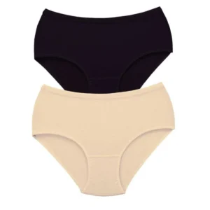 2 Adet Tutku Kadın Yüksek Bel Bato Kalın Lastik Külot S2