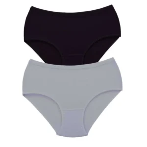 2 Adet Tutku Kadın Yüksek Bel Bato Kalın Lastik Külot S3