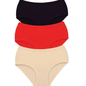 3 Adet Tutku Kadın Yüksek Bel Bato Kalın Lastik Külot S1