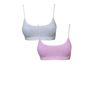 Pedli İp Askılı Beyaz ve Pembe Büstiyer 2 adet