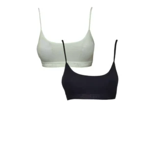 Pedli İp Askılı Krem ve Siyah Büstiyer 2 adet