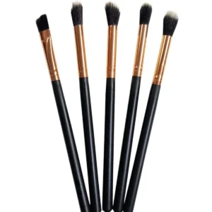 Profesyonel 5'li Makyaj Fırça Seti Siyah
