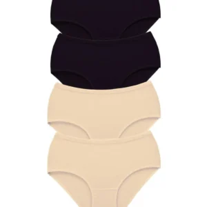 4 Adet Tutku Kadın Yüksek Bel Bato Kalın Lastik Külot S2