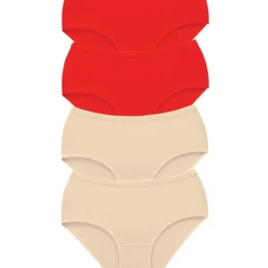 4 Adet Tutku Kadın Yüksek Bel Bato Kalın Lastik Külot S5