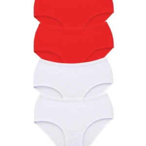 4 Adet Tutku Kadın Yüksek Bel Bato Kalın Lastik Külot S7