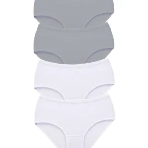 4 Adet Tutku Kadın Yüksek Bel Bato Kalın Lastik Külot S10