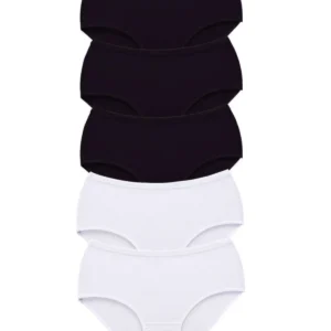 5 Adet Tutku Kadın Yüksek Bel Bato Kalın Lastik Külot S5