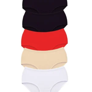 5 Adet Tutku Kadın Yüksek Bel Bato Kalın Lastik Külot S13