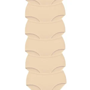 6 Adet Tutku Kadın Yüksek Bel Bato Kalın Lastik Külot Ten