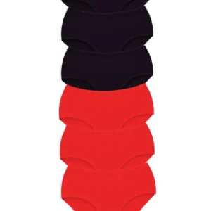 6 Adet Tutku Kadın Yüksek Bel Bato Kalın Lastik Külot S1