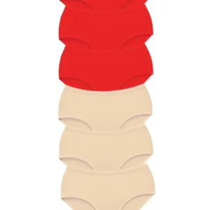 6 Adet Tutku Kadın Yüksek Bel Bato Kalın Lastik Külot S5