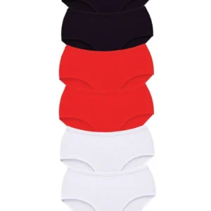 6 Adet Tutku Kadın Yüksek Bel Bato Kalın Lastik Külot S13